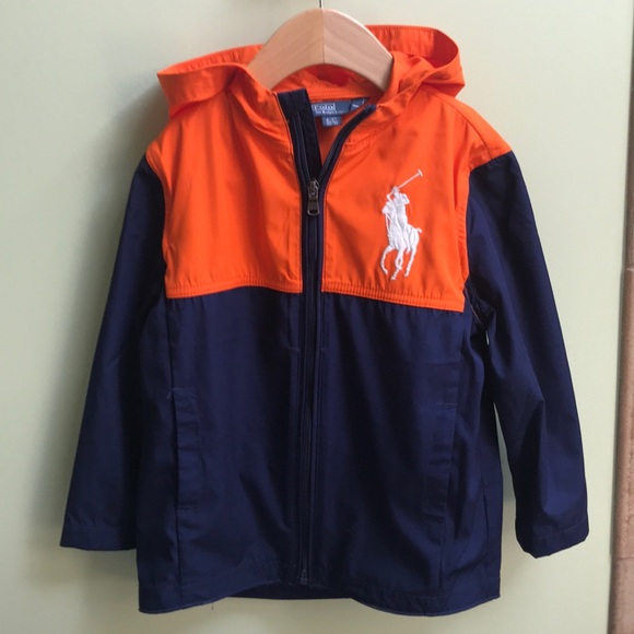 polo rain jacket with hood